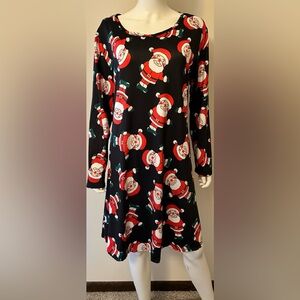 Festive Santa Christmas Swing Dress Size XXL NWT